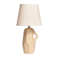 **Lampa stołowa z ceramicznym kloszem w kształcie dzbanka**